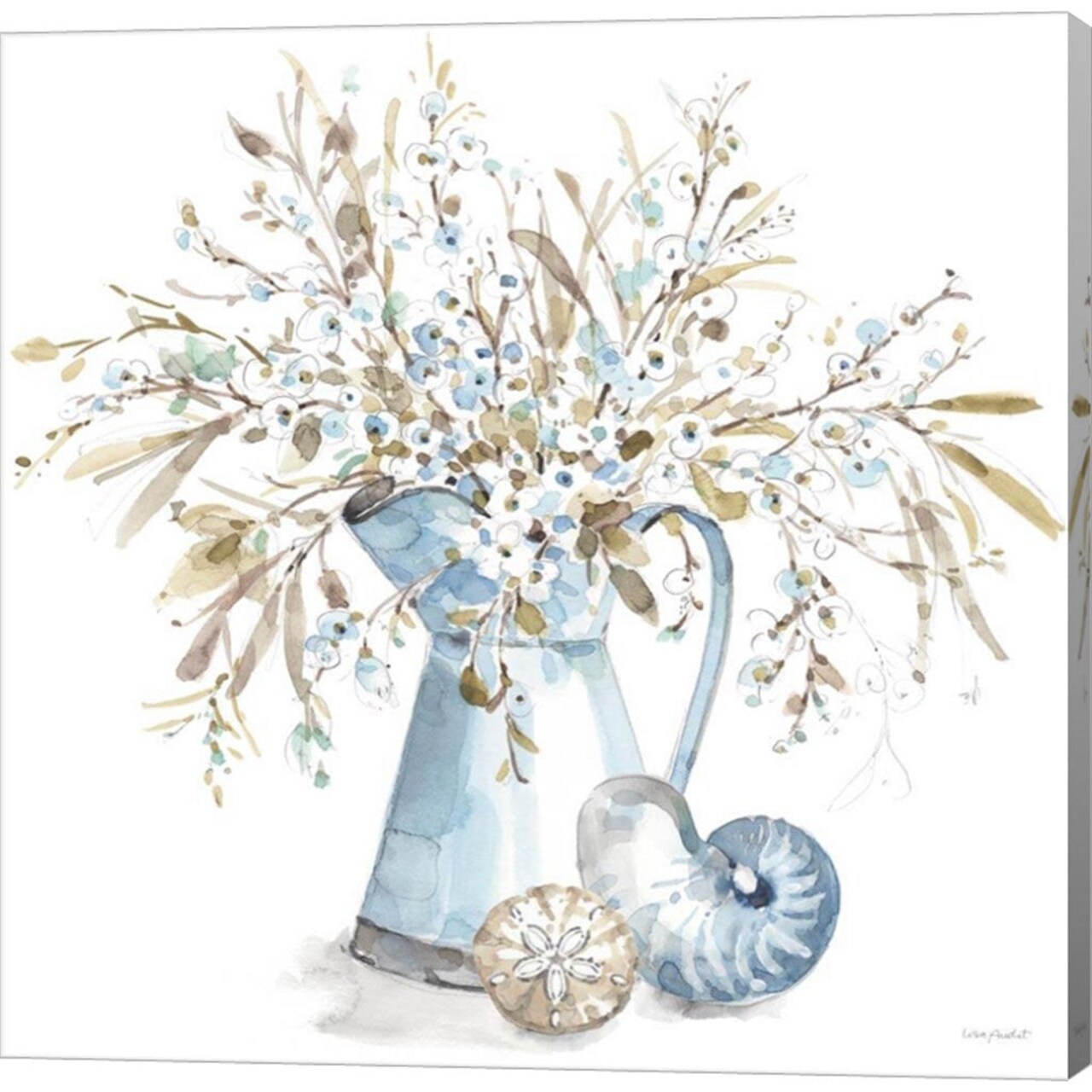 Blue Escape Coastal 04 by Lisa Audit - 24x24 Canvas Art Print